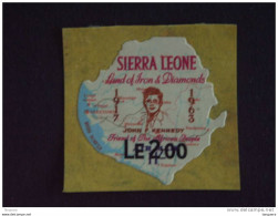 Sierra Leone 1964-65 Timbre Surchargé John F. Kennedy Yv PA 34 MNH ** - Kennedy (John F.)