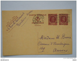Belgique Entier Postal Postwaardestuk 70 Houyoux 15 En 5 C 1926 Antwerpen 6 - Anvers - Cartoline 1909-1934