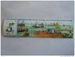 België Belgique Belgium 1988 De Zee La Mer Phare Bateau Pêcheur Cargo Plage ZEEMEERMIN Yv 2273-2276 COB 2273B ** - Unused Stamps