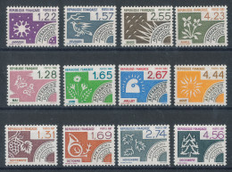 Préos N°186** à 197** Série Des Mois (faciale 4,56€) - 1964-1988