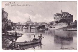 ROMA - Castel S. Angelo Veduto Dal Tevere   (carte Animée) - Castel Sant'Angelo