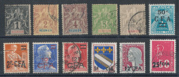 Réunion Lot De 27 Timbres Divers - Usati