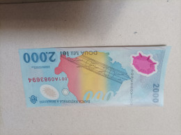 Billete Rumania, 2000 Lei, Nº Bajisismo, Letra A, Año 2000, UNC - Romania