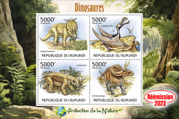 Burundi 2023 Dinosaurs. (202) OFFICIAL ISSUE - Vor- U. Frühgeschichte