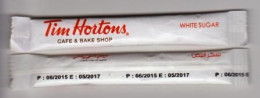 Stick De Sucre " TIM HORTONS Café - WHITE SUGAR " DUBAI Emirats Arabes Unis (scann Recto-verso) [S124]_Di207 - Sugars