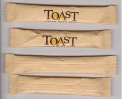 2 Stick De Sucre " TOAST " DUBAI Emirats Arabes Unis (scann Recto-verso) [S126]_Di204 - Sugars