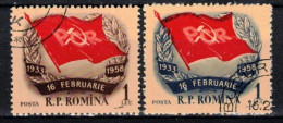Roumanie 1958 Mi 1697-8 (Yv 1561-2), Obliteré - Usado