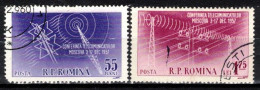 Roumanie 1958 Mi 1699-1700 (Yv 1563-4), Obliteré - Usado