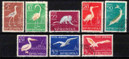 Roumanie 1957 Mi 1686-93 (Yv 1552-7+PA 73-4), Obliteré - Used Stamps