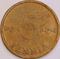 Finland - 5 Pennia 1967, KM# 45 (#3906) - Finlandia