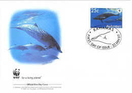 FDC WWF - Bahamas (Mi 1282) - Le Mésoplodon De Blainville - FDC
