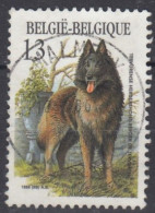 1986 CHIEN DE BERGER DE TERVUREN CACHET MALMEDY - Usados