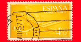 SPAGNA - Usato - 1955 - Super Costellazione E Nave - Posta Aerea - 4.80 - Usados