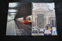 Quand Les Transports Publics Véhiculent Un Projet De Ville Brochure Publicitaire STIB MIVB Métro Bus Tram Chemin De Fer  - Bahnwesen & Tramways