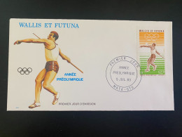 Enveloppe 1er Jour "Année Préolympique - Athlétisme - Lancer De Javelot" 05/07/1983 - PA126 - Wallis Et Futuna - FDC