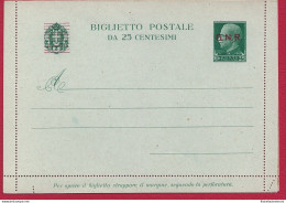 1944 RSI - B 33d Doppia Perforazione Nellangolo NUOVA - Stamped Stationery