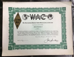 The International Amateur Radio Union 1970 - Diplômes & Bulletins Scolaires