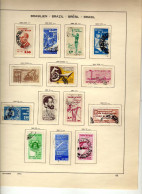 Bresil - (1961-62) - Celebrites - Evenements  Obliteres - 3 Pages -  35 Val. - Used Stamps