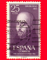 SPAGNA - Usato - 1955 - 400 Anni Della Morte Di S. Ignazio Di Loyola - 25 - Used Stamps