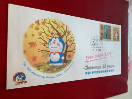 Hong Kong Stamp FDC Doraemon 35years 2005 - Storia Postale