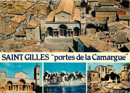 30 - Saint Gilles Du Gard - Multivues - Flamme Postale De Beaucaire - CPM - Voir Scans Recto-Verso - Saint-Gilles