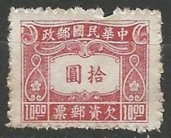 CHINE / TAXE N° 72 NEUF Sans Gomme - Portomarken