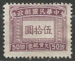 CHINE / TAXE N° 75 NEUF Sans Gomme - Segnatasse