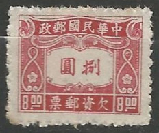 CHINE / TAXE N° 71 NEUF Sans Gomme - Timbres-taxe