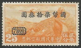 CHINE / POSTE AERIENNE N° 33(B) NEUF  - Airmail