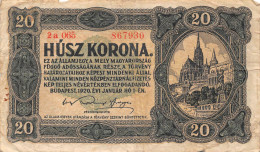 Hungary 20 Korona 1920 Good Pn 61b - Hongrie