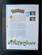 France 2024 Document Philatélique Officiel Pokémon Pikachu - Postdokumente