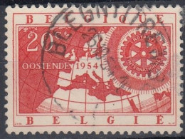 ROTARY INTERNATIONAL OOSTENDE 1954 CACHET BLEGNY - Gebruikt