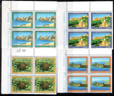 ITALIA REPUBBLICA ITALY REPUBLIC 1990 PROPAGANDA TURISTICA TOURISM SERIE COMPLETA SET QUARTINA ANGOLO DI FOGLIO MNH - 1981-90: Neufs