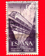 SPAGNA - Usato - 1958 - Congresso Ferroviario Internazionale, Madrid - Treno Diesel Nella Gola Di Despeñaperros, Jaén - - Used Stamps