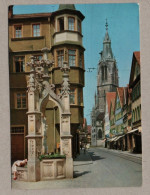 72546} BRD - Color-AK : Reutlingen - Wilhelmstraße Mit Lindenbrunnen - Reutlingen