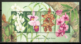 Australia 1998 / Flowers Orchids Joint Issue Singapore MNH Flores Emisión Conjunta Singapur Fleurs Blumen / Cu17330 4-26 - Orchideeën