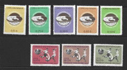 Paraguay 1962 Soccer World Cup Chile Set Of 8 MNH - Paraguay