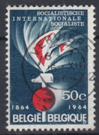 SOCIALISTISCHE INTERNATIONALE SOCIALISTE 50c 1964 CACHET VERVIERS - Gebruikt