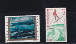 Timbres Polynésie Française  N° 87** 1971 & PA 81** 1973 - Nuovi