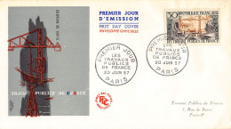 FDC - Les Travaux Publics De France - Paris 20/6/1957 - 1950-1959