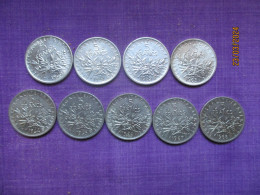 France Lot 5 Francs 1960 - 1968 (silver) - 5 Francs