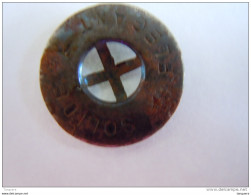 Vintage 1 Knoop Metaal Metal Bouton 1,7 Cm "solide élégant" Roest Rouille - Buttons