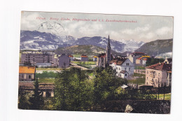 E5976) VILLACH - Evang. Kirche - Bürgerschule - U. K.K. Kunsthandwerkerschule ALT ! 1919 - Villach