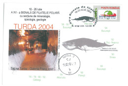 COV 98 - 3065 Cave & POLAR FAUNA ( Balenoptera Acuturostrata ) Romania - Cover - Used - 2004 - Other & Unclassified