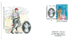 COV 98 - 3097 FIREMEN, Romania - Cover - Used - 1993 - Firemen