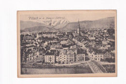 E5979) VILLACH Mit D. Mangart - Brücke - Häuser DEtails über Den Hauptplatz Gesehwen ALT! 1921 - Villach