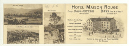 67/CPA - Barr - Hotel Maison Rouge - Carte Double Volet - Barr