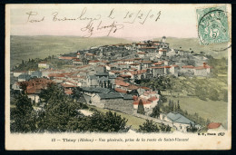 CPA - Carte Postale - France - Thizy - Vue Générale Prise De La Route De Saint-Vincent (CP24502) - Thizy