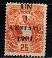 GUATEMALA - 1901 - National Emblem Surcharged In Black - SENZA GOMMA - Guatemala