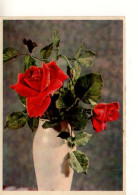 RUSSIA [USSR]: 1958 ROSES IN A VASE Used Postal Stationery Card - Registered Shipping! - 1950-59